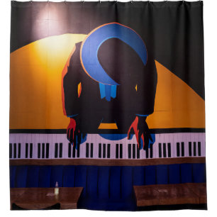 Rideaux De Douche Piano Extraordinaire
