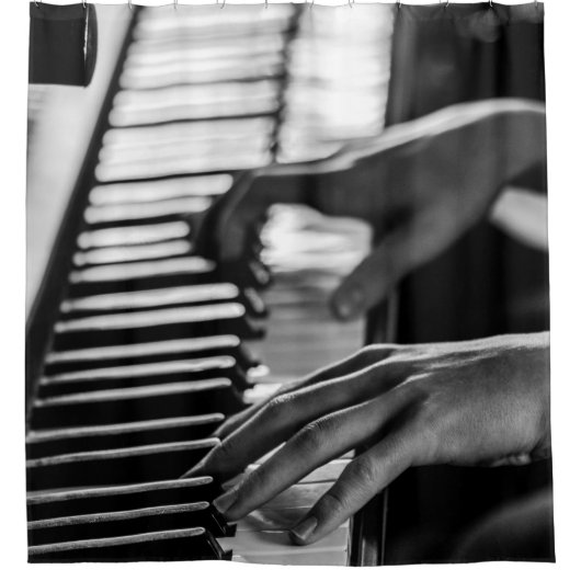 Rideaux De Douche Piano génial (Devant)