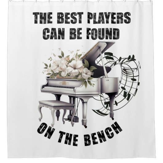 Rideaux De Douche Piano Player (Devant)