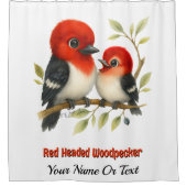 Rideaux De Douche Pic à tête rouge (Devant)