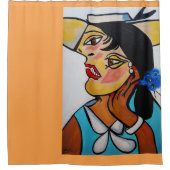 RIDEAUX DE DOUCHE PICASSO PAR NORA (Devant)