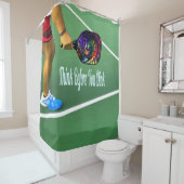 Rideaux De Douche Pickleball Pensez Avant De Dîner (En situation)