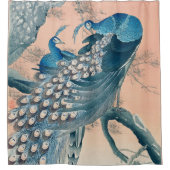Rideaux De Douche Pics Turquoises Bleus (Devant)