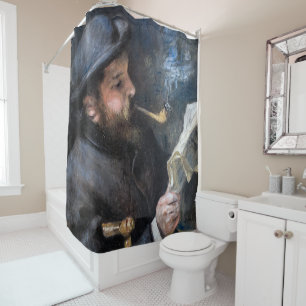 Rideaux De Douche Pierre-Auguste Renoir - Claude Monet lisant