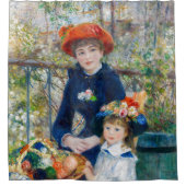Rideaux De Douche Pierre-Auguste Renoir - Deux soeurs sur la terrass (Devant)