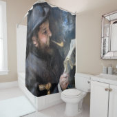 Rideaux De Douche Pierre-Auguste Renoir - Lecture Claude Monet (En situation)