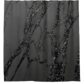 Rideaux De Douche Pierre de marbre Abstrait Graphite noir Parties sc (Devant)