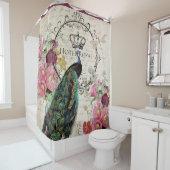 Rideaux De Douche Pierre et fleurs de printemps (En situation)