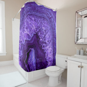 Rideaux De Douche Pierre minérale violette Ultra Violette