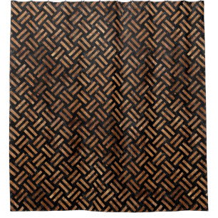 RIDEAUX DE DOUCHE PIERRE NOIRE DU MARBRE WOVEN2 ET DE BRUN