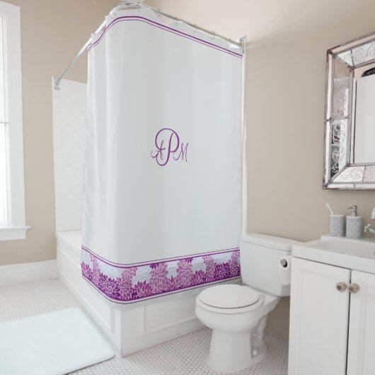 Rideaux De Douche Pies pourpres (En situation)