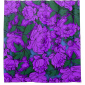 Rideaux De Douche Pies pourpres (Devant)