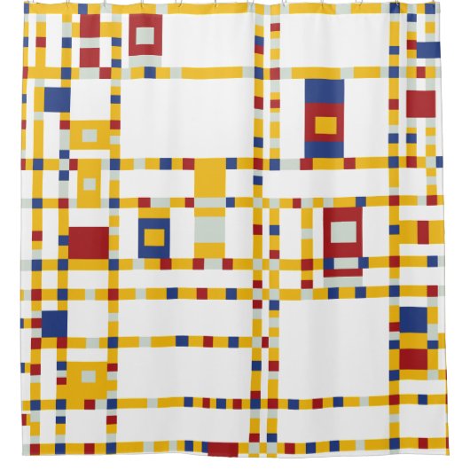 Rideaux De Douche Piet Mondrian - Broadway Boogie Woogie Art moderne (Devant)