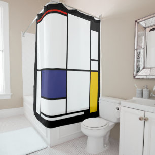 Rideaux De Douche Piet Mondrian, Grand Tableau 1