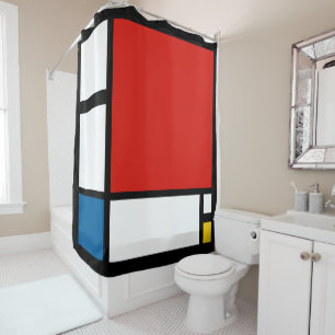 Rideaux De Douche Piet Mondrian, Grande Composition ii