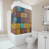 Rideaux De Douche Pile de remorque à cargaison (En situation)