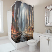 Rideaux De Douche Piliers et personnes (En situation)