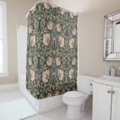 Rideaux De Douche Pimpernel vert Muet William Morris Floral (En situation)