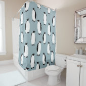 Rideaux De Douche Pingouin Bird animal mignonne Motif (En situation)