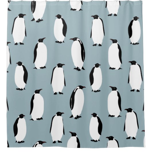 Rideaux De Douche Pingouin Bird animal mignonne Motif (Devant)