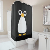 Rideaux De Douche Pingouin vectoriel mignon (En situation)