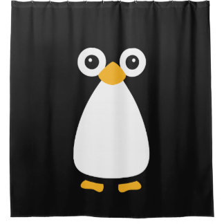 Rideaux De Douche Pingouin vectoriel mignon
