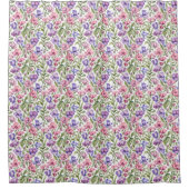 Rideaux De Douche Pink and Violet Sweet Peas (Devant)