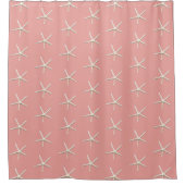 Rideaux De Douche Pink Beach Ocean Starfish (Devant)