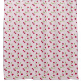 Rideaux De Douche Pink Cherry Print Pattern Pink Cute (Devant)