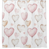 Rideaux De Douche Pink Cream Hearts (Devant)