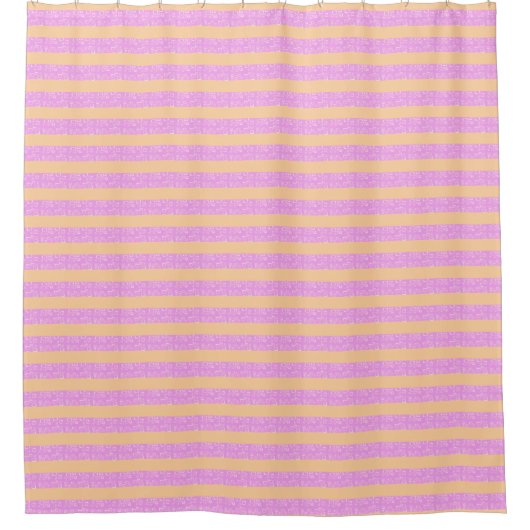 Rideaux De Douche Pink Geometric  (Devant)
