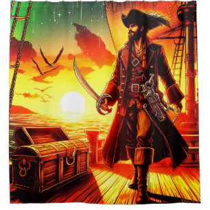 Rideaux De Douche Pirate