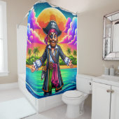 Rideaux De Douche Pirate de dessin (En situation)