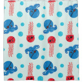 Rideaux De Douche Pirate Octopus, Pirate Jellyfish, Sea Animaux (Devant)