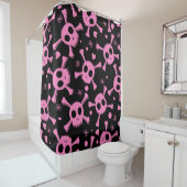 Rideaux De Douche Pirate Skull : Girlish Hearts Motif (En situation)