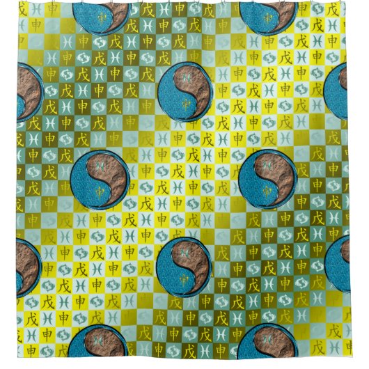 Rideaux De Douche Pisces & Earth Monkey (Devant)