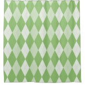 Rideaux De Douche Pistachio Jacquard vert Pale Vert Petit Diamant (Devant)