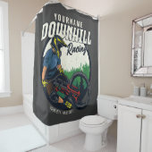 Rideaux De Douche Piste VTT de descente personnalisée (En situation)