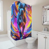 Rideaux De Douche Pitbull (En situation)