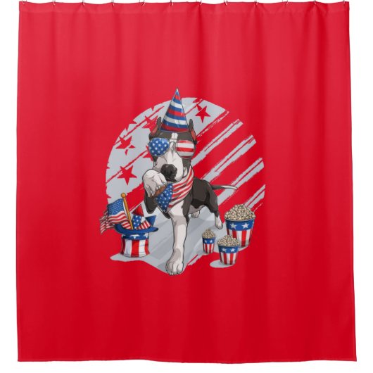 Rideaux De Douche Pitbull américain (Devant)