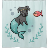 Rideaux De Douche Pitbull de sirène (Devant)