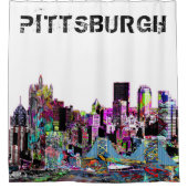 Rideaux De Douche Pittsburgh en Pennsylvanie (Devant)