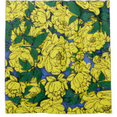 Rideaux De Douche Pivoines jaunes (Devant)