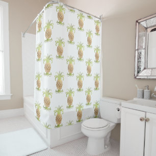 Rideaux De Douche PixDezines Faux Ananas Or/arrière - plan DO-IT-YOU