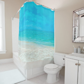 Rideaux De Douche PixDezines Plage Tropicale
