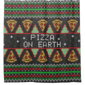 Rideaux De Douche Pizza Ugly Christmas Sweat (Devant)