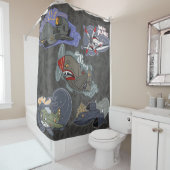 Rideaux De Douche Places militaires amusantes (En situation)