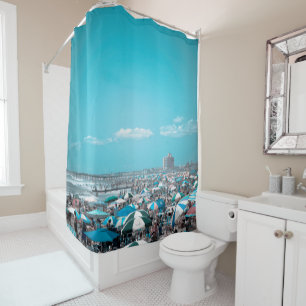 Rideaux De Douche Plage bleue