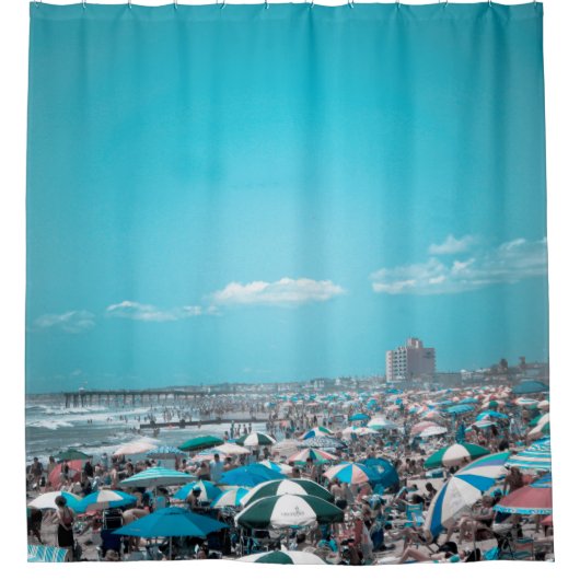 Rideaux De Douche Plage bleue (Devant)