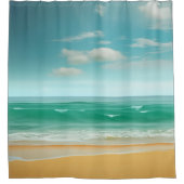 Rideaux De Douche Plage calme (Devant)